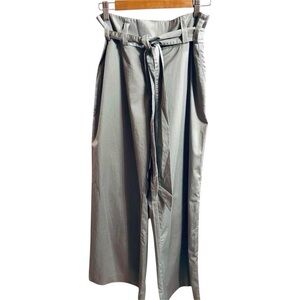 NWOT LONDONJEAN Wide Leg Gray Chino Pants Sz 10